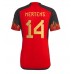 Cheap Belgium Dries Mertens #14 Home Football Shirt World Cup 2022 Short Sleeve